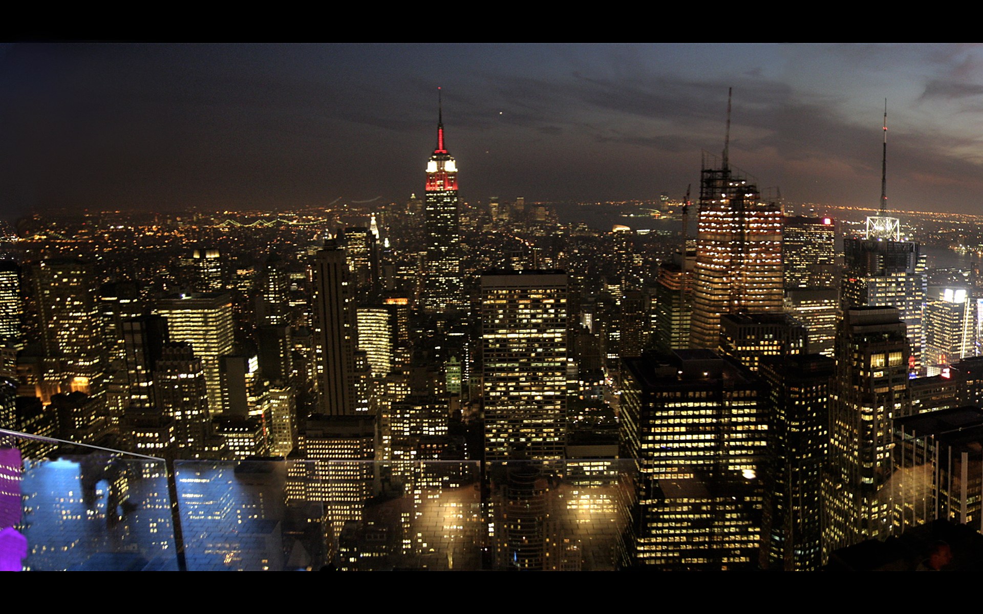 Rockefeller Center at night