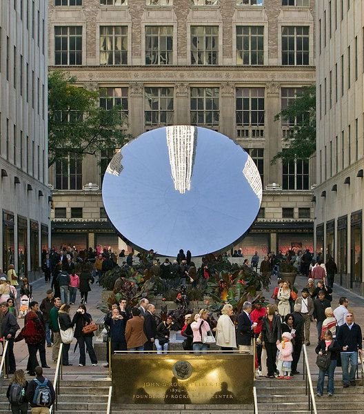 Anish Kapoor Sky Mirror at Rockefeller Center