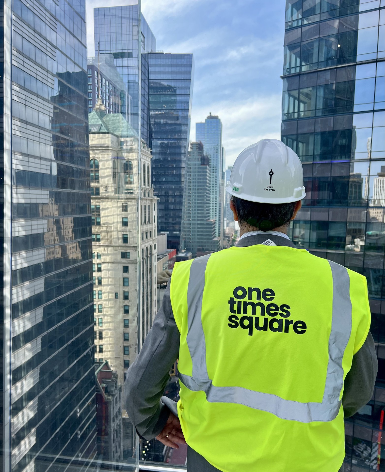 One Times Square rooftop view over Midtown Manhattan