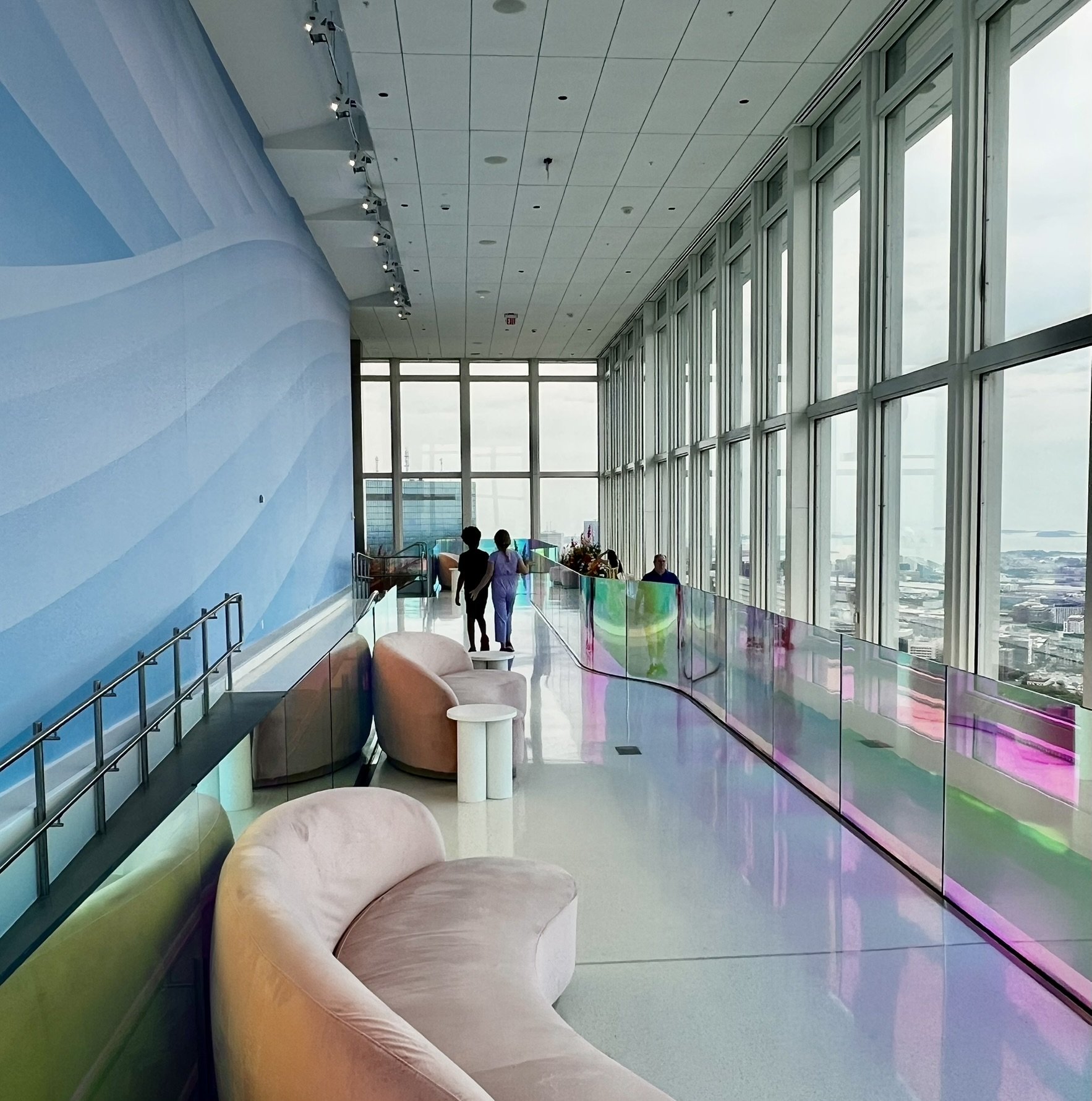 View Boston lounge interior with iridescent floor